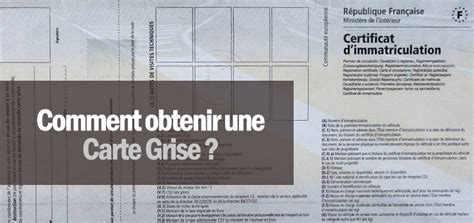 Comment Obtenir Sa Carte Grise En Ligne Documents Requis