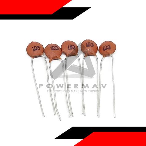 5pcs 10nf Ceramic Capacitor 50v 10 Nf 100 Ceramic Capacitor 50v 10nf Red Dip Capacitance For Pcb