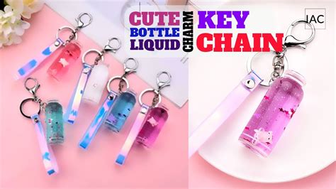 Key Chain Diy Cute Bottle Liquid Charm Key Chain Homemade Key Chain DIY