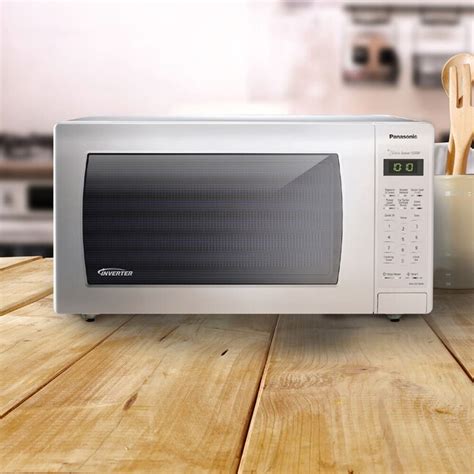 Panasonic 16 Cu Ft 1250 Watt Countertop Microwave White In The