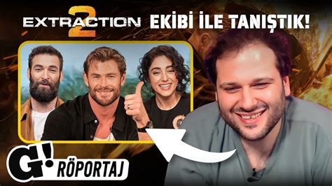 Chris Hemsworth Gülşifte Ferahani ve Sam Hargrave ile EXTRACTION 2