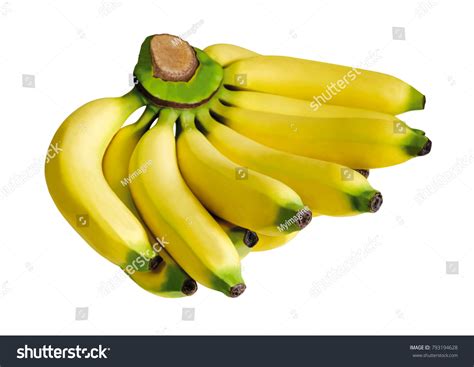 Gros Michel Banana Isolated On White Stock Photo 793194628 Shutterstock