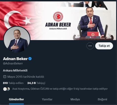 Adnan Beker De Y Partiden Istifa Etti Memleket Gibi