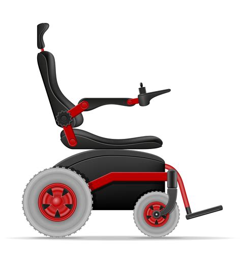 Electric Wheelchair For Disabled People Stock Vector Illustration