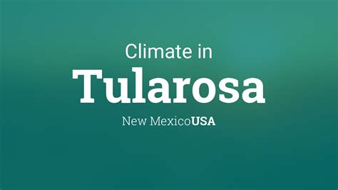 Climate & Weather Averages in Tularosa, New Mexico, USA