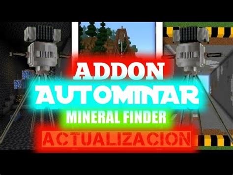 ADDON Para MINAR AUTOMATICAMENTE MINECRAFT PE 1 19 MINERAL FINDER