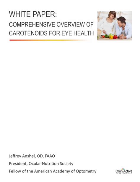 Pdf Comprehensive Overview Of Carotenoids For Eye Healthfilesctctcdn