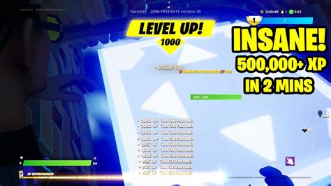 MASSIVE XP GLITCH (262,845 IN 1 MINS) NOW MAP CODE FORTNITE! - Game videos