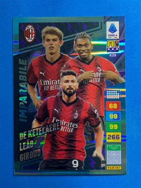 PANINI CALCIATORI ADRENALYN 2023 24 2024 N 439 Imparabile MILAN EUR