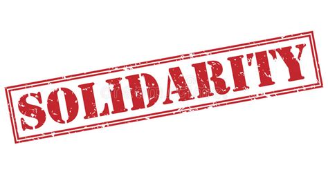 Solidarity Stamp Stock Illustrations Solidarity Stamp Stock