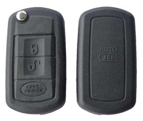 Button Flip Remote Key Fob Case Shell For Land Rover Discovery