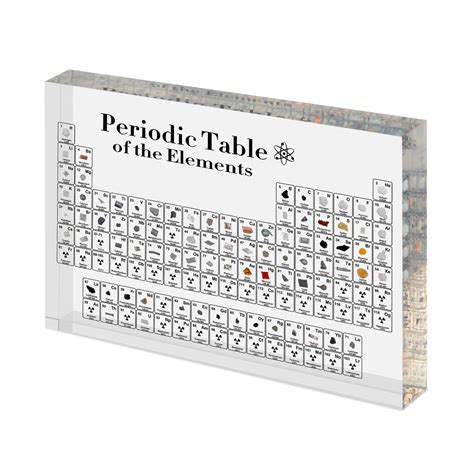 Buy Periodic Table With Real Elements Inside Kinds Of Real