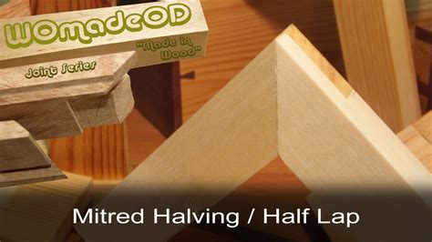 Mitred Halving Joint (a.k.a. Mitred Half Lap, Lapped Mitre Joint....) - YouTube