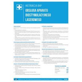 Instrukcja Bhp Obs Uga Aparatu Biostymulacyjnego Laserowego