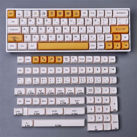 Pbt Keycap Keys Xda Profile Dye Sub Personalized Minimalist Milk