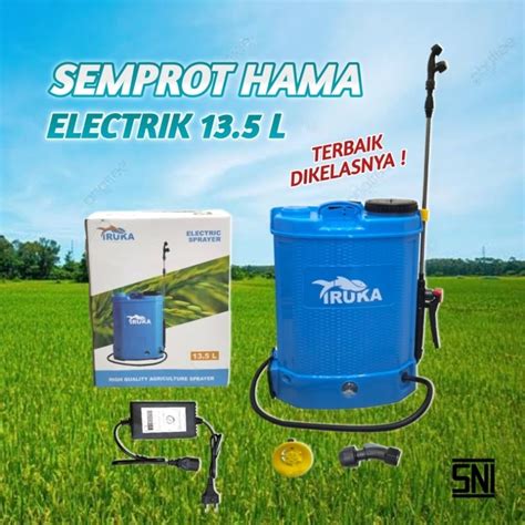 Jual Pompa Semprot Hama Elektrik 13 5L IRUKA JAPAN TECHNOLOGI Sprayer