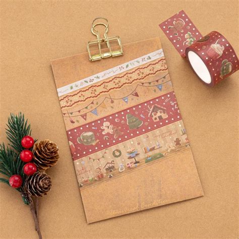 Tsuki Holiday Christmas Washi Tape Set ☾ Notebooktherapy