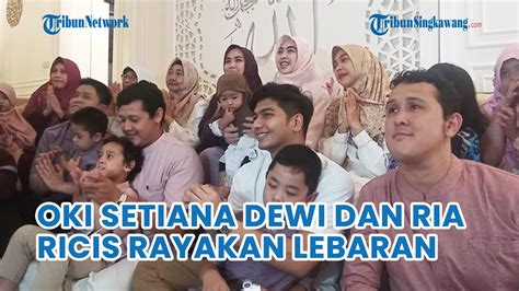 Oki Setiana Dewi Dan Ria Ricis Rayakan Lebaran Di Pesantren Bagi Bagi