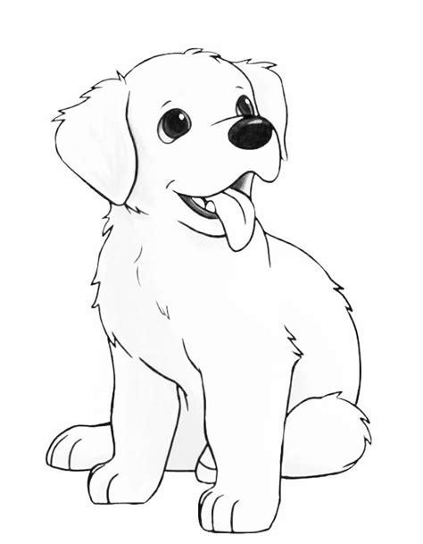 Golden Retriever Coloring Pages Free Coloring Pages