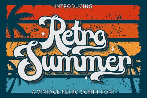 Retro Summer font | free download for WEB