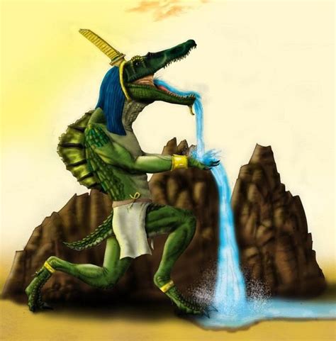 Sobek Egyptian Myth The God Of Water And The Nile River He Was