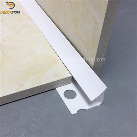 Pvc Internal Corner Tile Trim White Color For Wall Corner Decoration