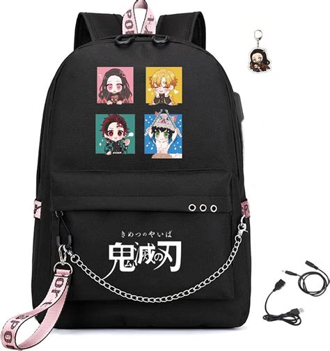 Amazon FSRONGXI 17Inch Nezuko Backpack Anime Laptop Backpacks