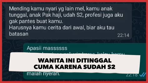 PDKT Dengan Cowok Wanita Ini Ditinggal Cuma Karena Sudah S2