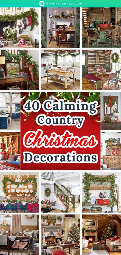 40 Calming Country Christmas Decorations - Matchness.com