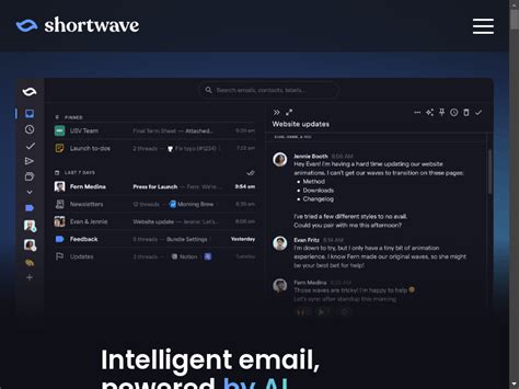 Shortwave Intelligent Email Powered By Aiintelligent Email Powered