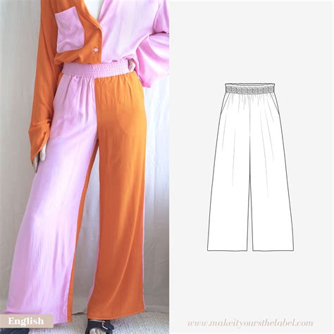 Wide Leg Palazzo Pants PDF Sewing Pattern 53 OFF