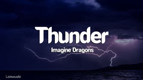 Imagine Dragons Thunder Lyrics Youtube