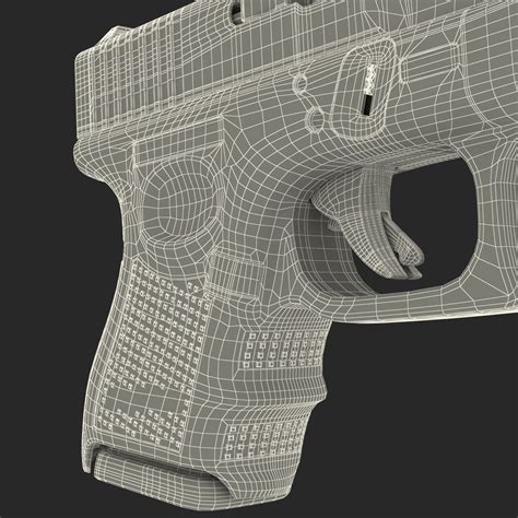 Модель 3D Компактный Пистолет 3D Модель $34 - .3ds .obj .max .ma .c4d ...