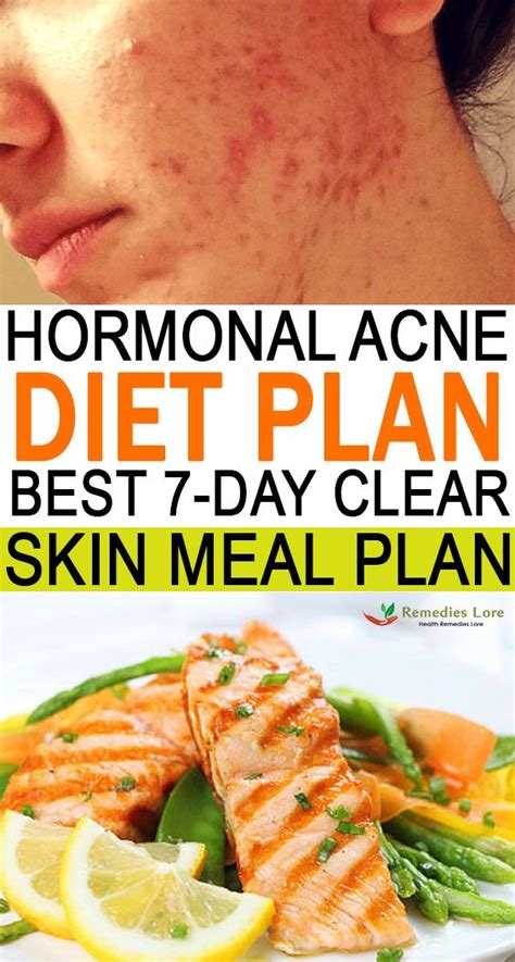 Hormonal Acne Diet Plan Best 7 Days Clear Skin Meal Plan Acne Diet Hormonal Acne Diet Acne