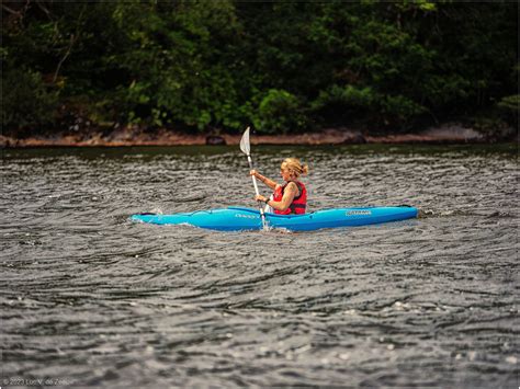 Canoeing Derwentwater Keswick England United Kingdom Luc V De