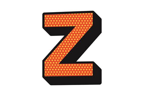 Comic Pop Art Alphabet - Z SVG Cut file by Creative Fabrica Crafts ...