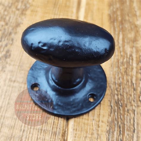 Antique Black Oval Mortice Door Knob