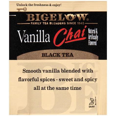 Bigelow Vanilla Chai Tea Canteen Canada