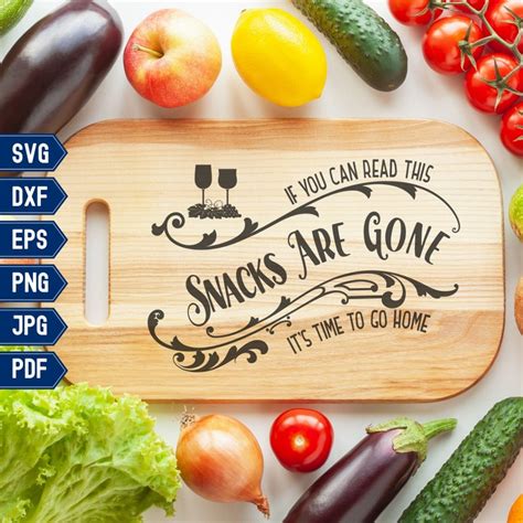 Snacks Svg Tray Charcuterie Board Svg File Funny Sarcastic Kitchen