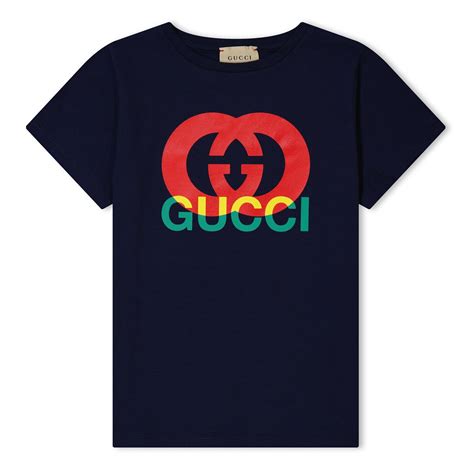 Gucci Gucci Logo T Shirt Jn34 Kids Regular Fit T Shirts Flannels