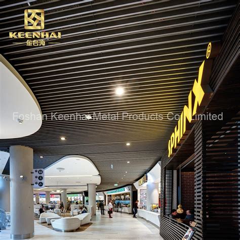 Acoustic Aluminum U Shaped Aluminum Slat Ceiling Metal Decorative