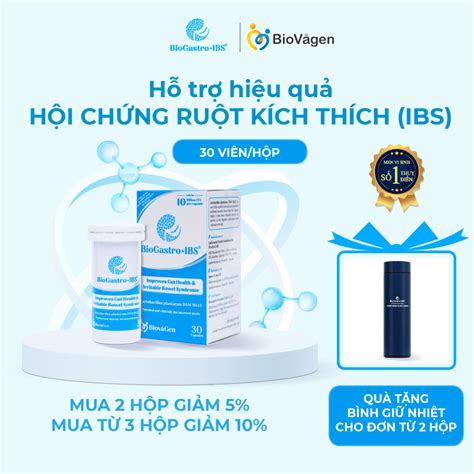 Men vi sinh BioGastro IBS Thụy Điển cải thiện hội chứng ruột kích