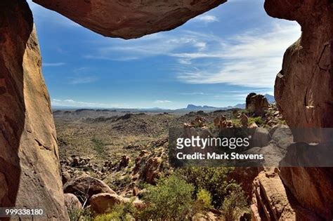 Using The Balance Rocks To Frame A View Of Big Bend National Park High