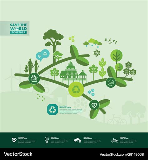 Green ecology Royalty Free Vector Image - VectorStock