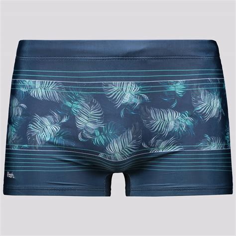 Sunga Boxer Mash Folhagem Marinho FutFanatics