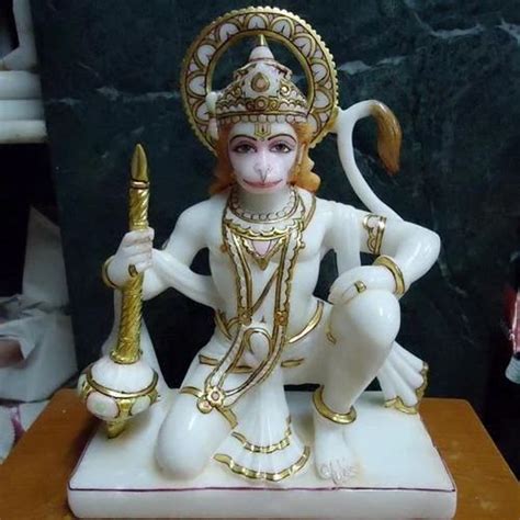 White Marble Hanuman Statue For Worship At Rs In Jaipur Id