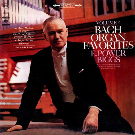 E Power Biggs Bach Organ Favorites Volume 2 Discogs