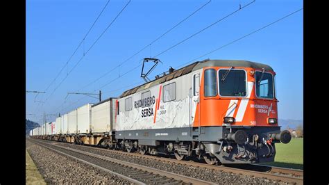 Bahnverkehr Februar Rhomberg Sersa Re 4 4 Bei RailCare SBB Re 6 6 Re