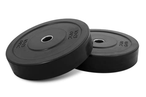 Newton Fitness Black Rubber Bumper Plates 25 Kg Set Helisports