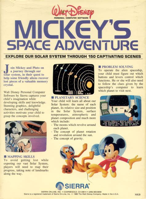 Mickey S Space Adventure Details Launchbox Games Database